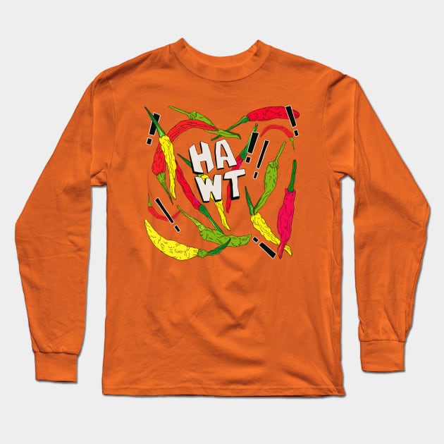 Hawt Stuff Long Sleeve T-Shirt by minniemorrisart